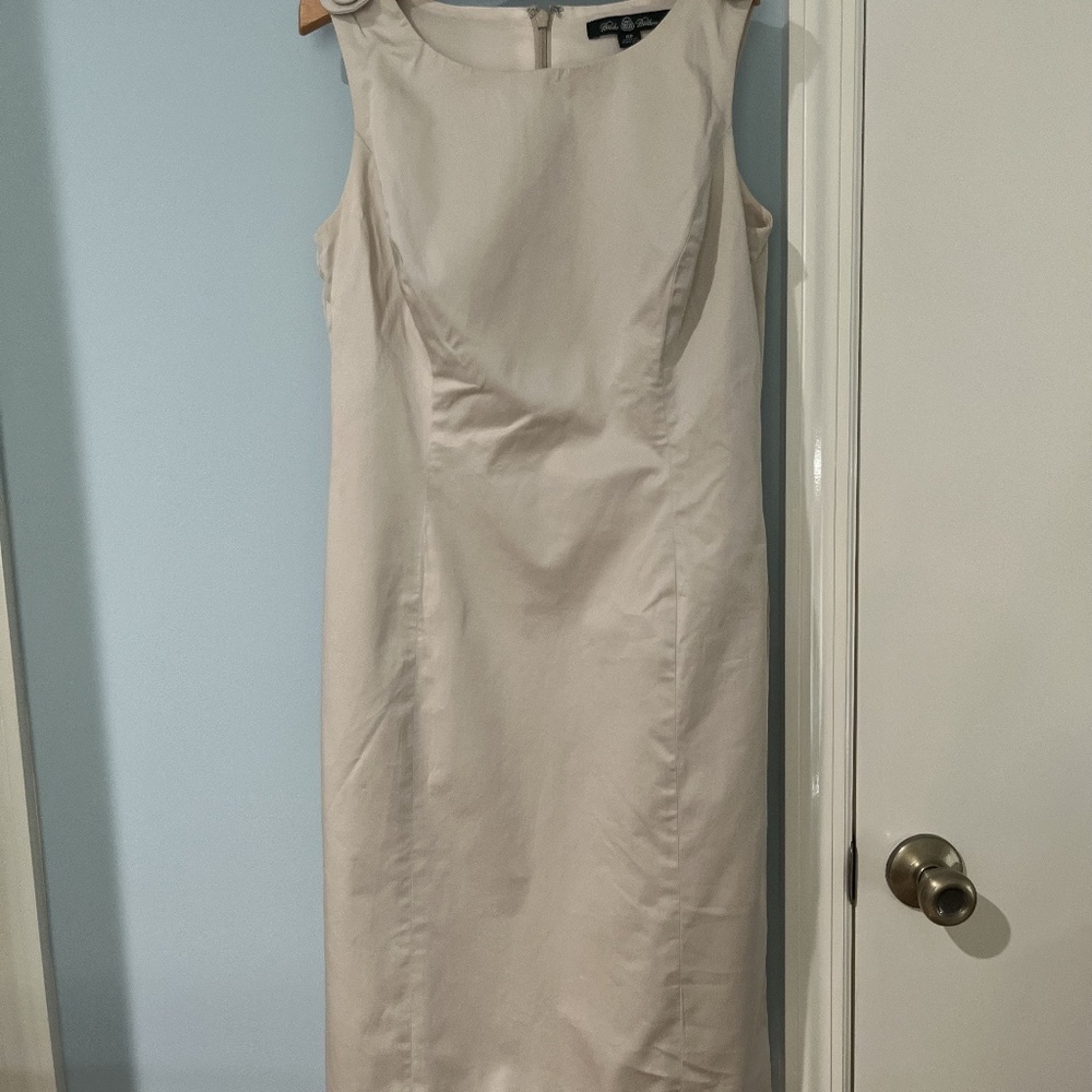 Brooks Brother Light Khaki Midi Dress